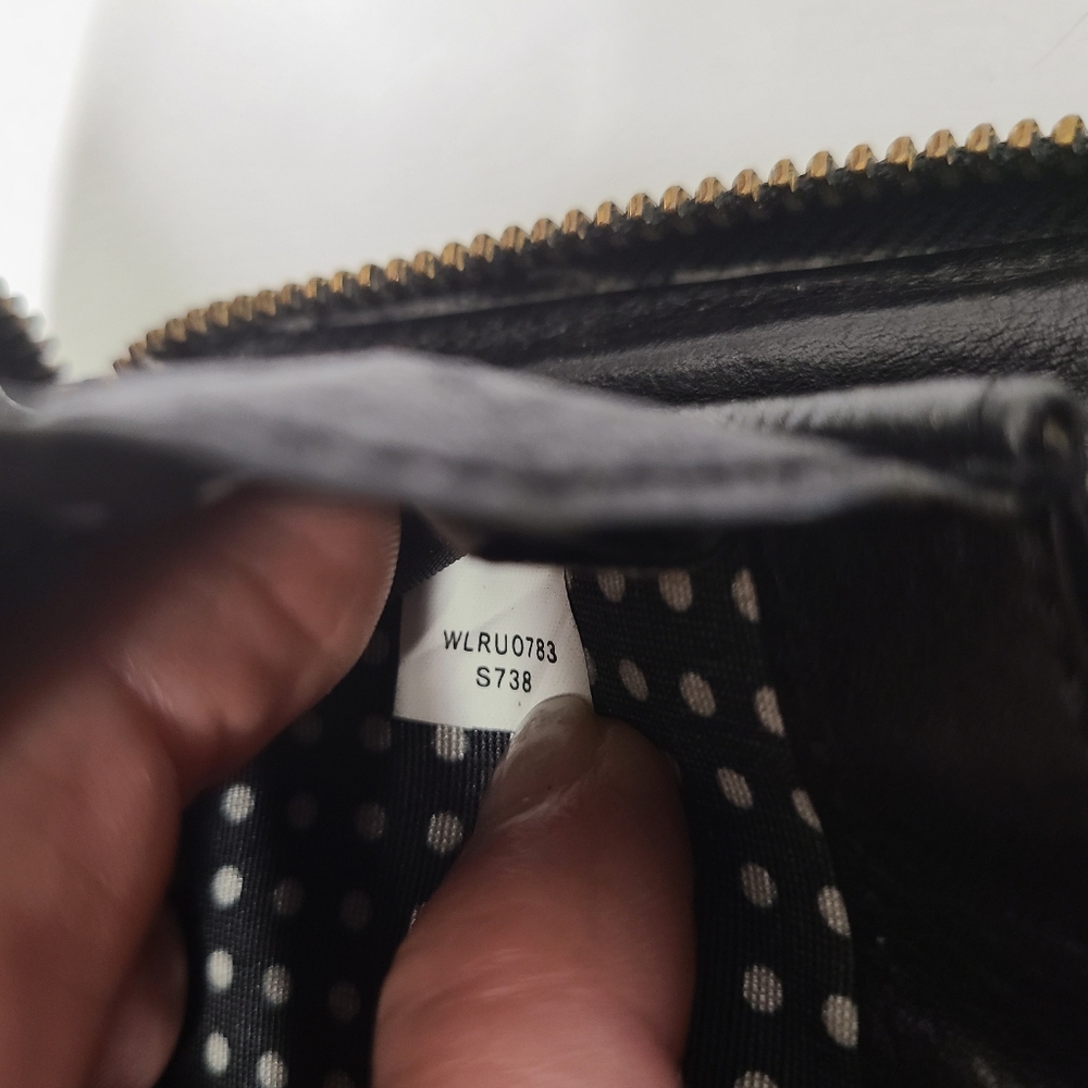 Kate Spade Thompson Street NEDA Zip Around Wallet in Black Spade Canvas Print - Picture 14 of 16